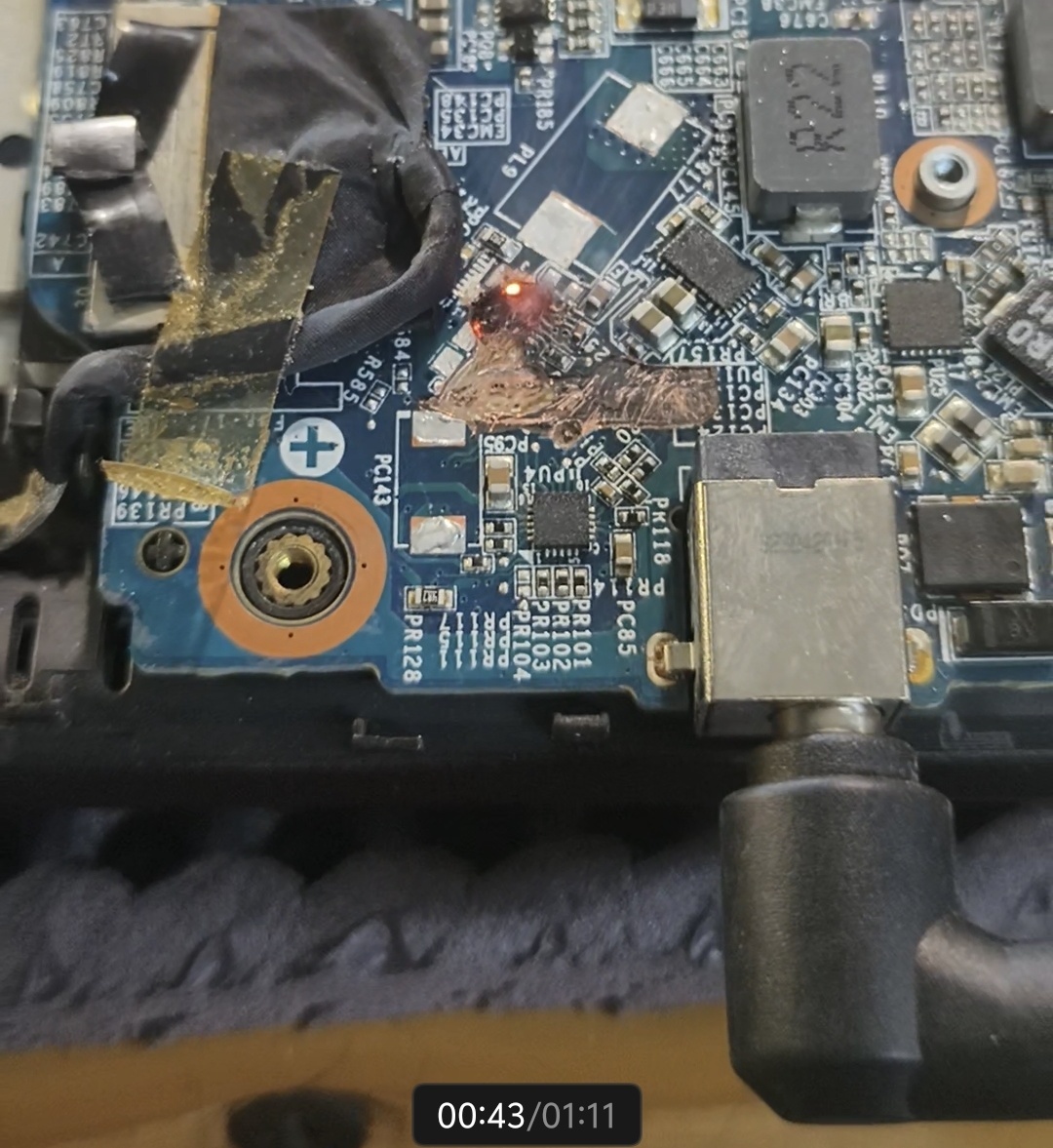 Кз в слоях текстолика