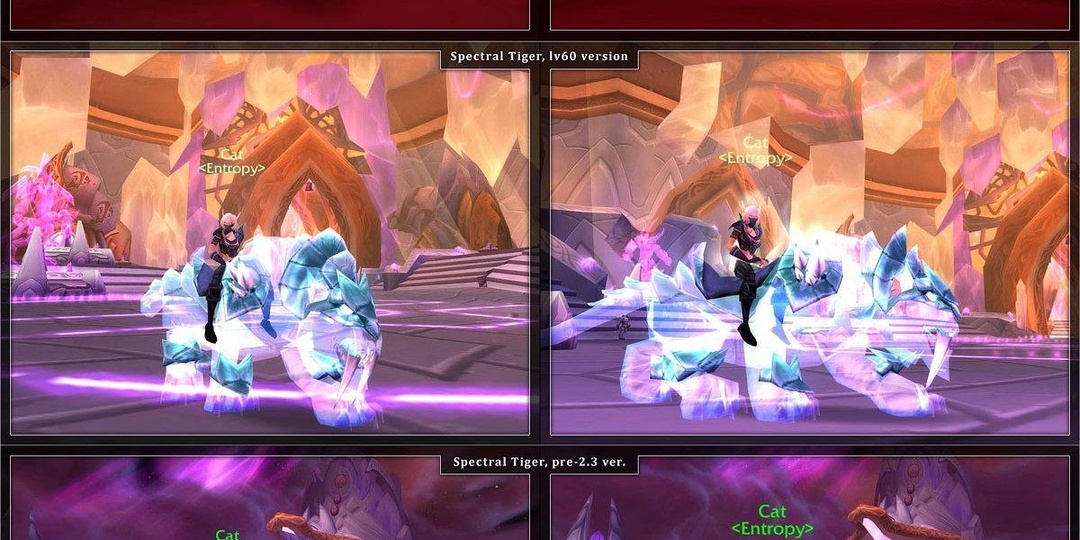 Спектрал менялся во внешности не один раз, вот уж любовь близзард к этому маунту