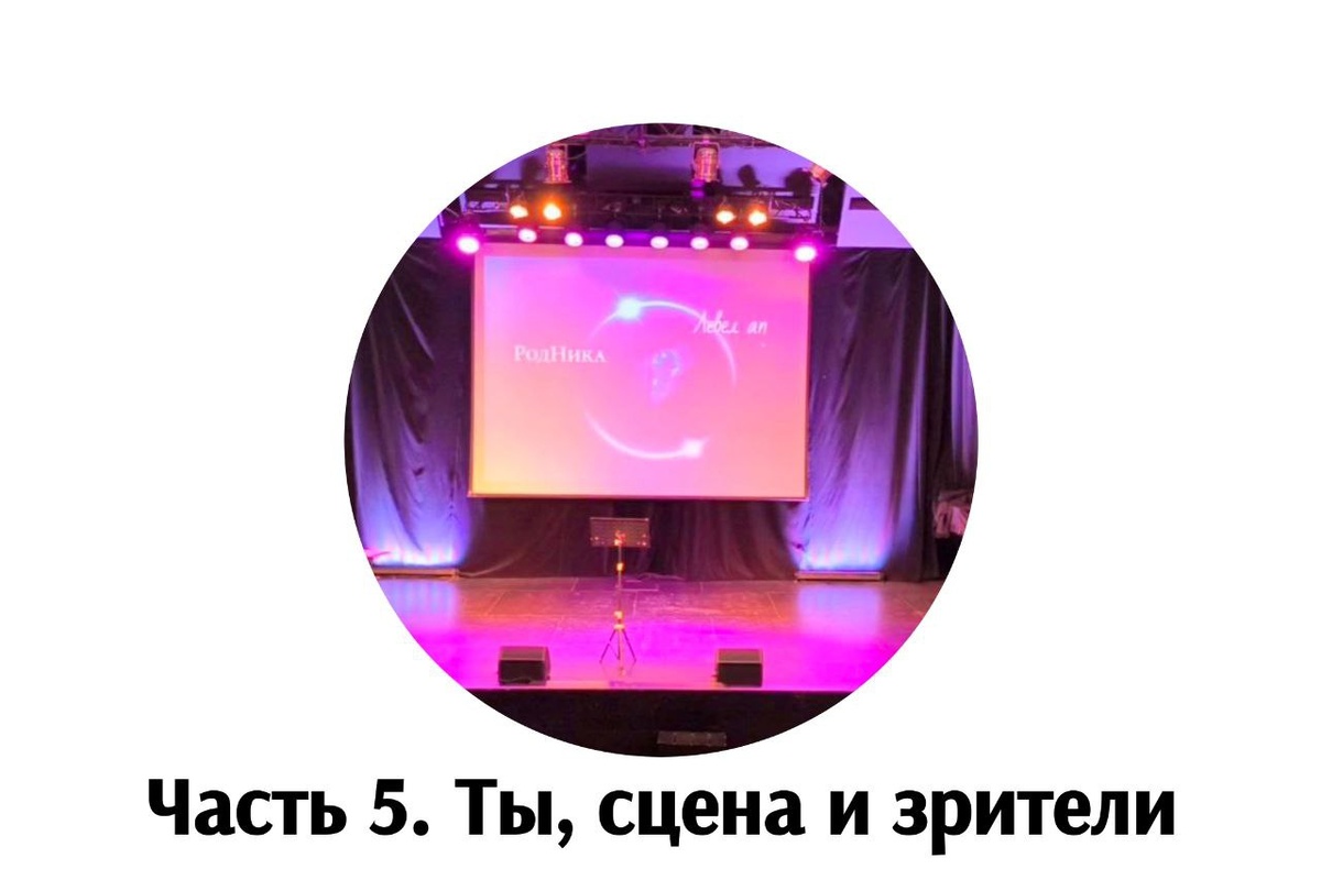 Часть 5. Ты, сцена и зрители