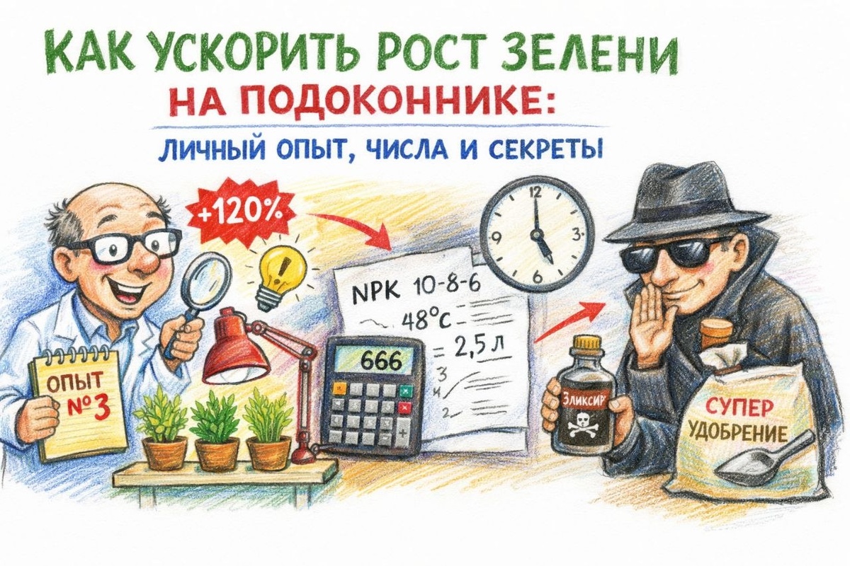 Иллюстрация. Как ускорить рост растения