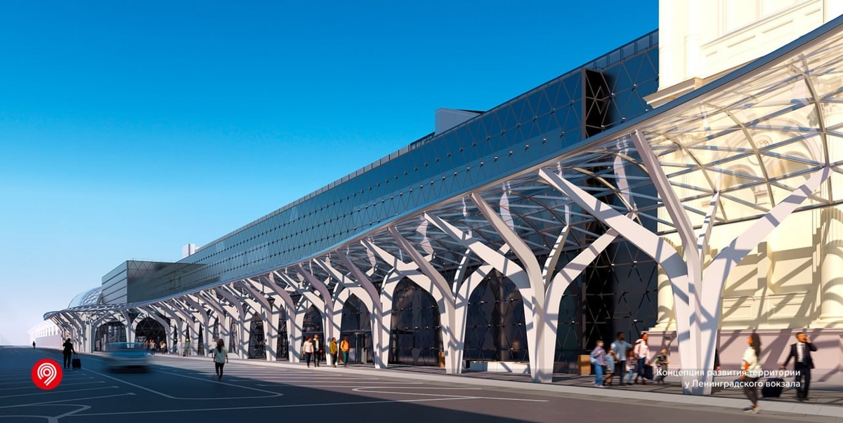    Ленинградский вокзал Эскиз Дептранс