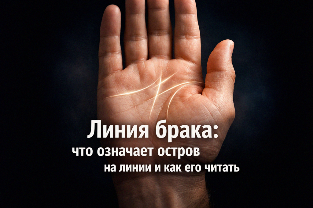    Получите информацию о линии брака и значении острова на ней admin