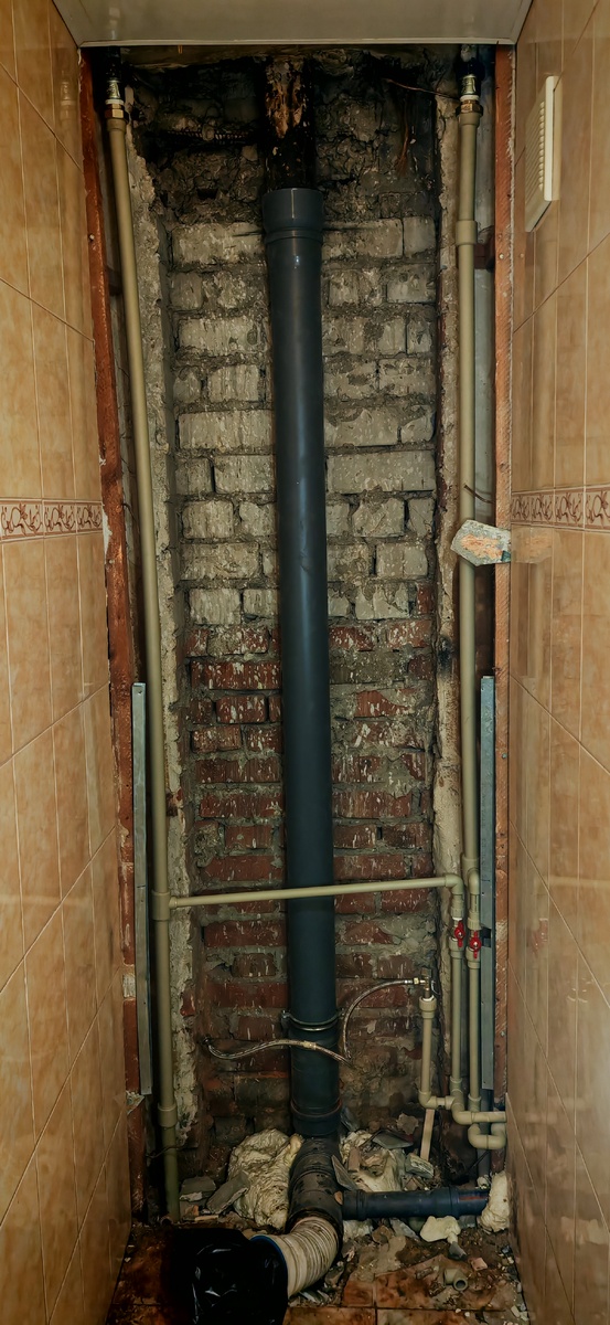 Заменили стояк