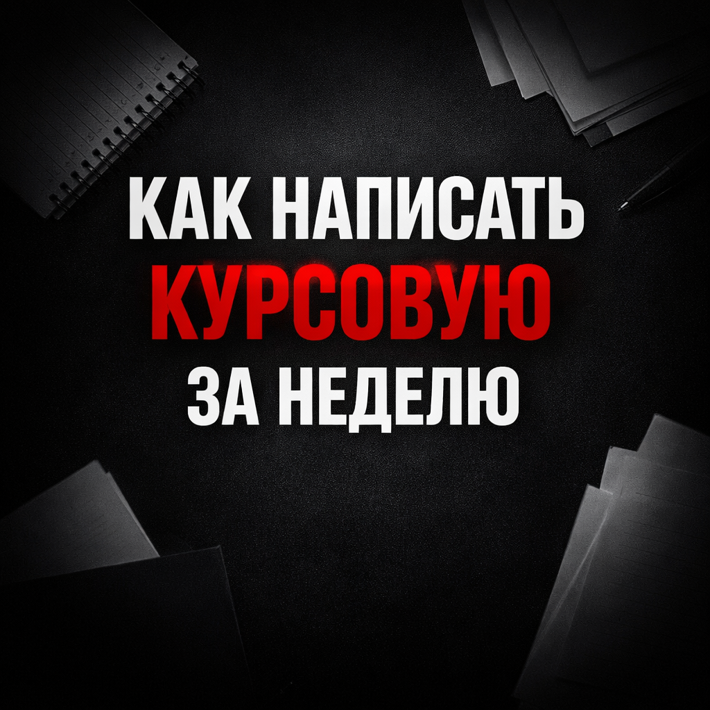 Как написать курсовую за неделю