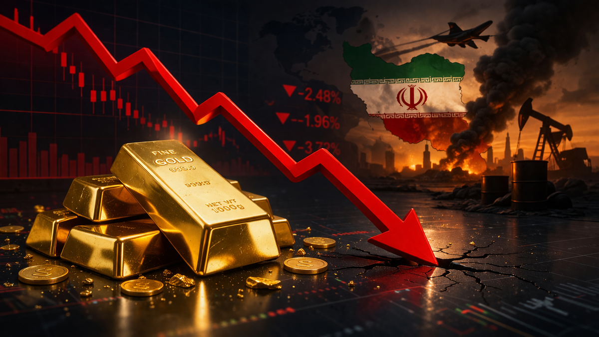 Золото падает несмотря на кризис