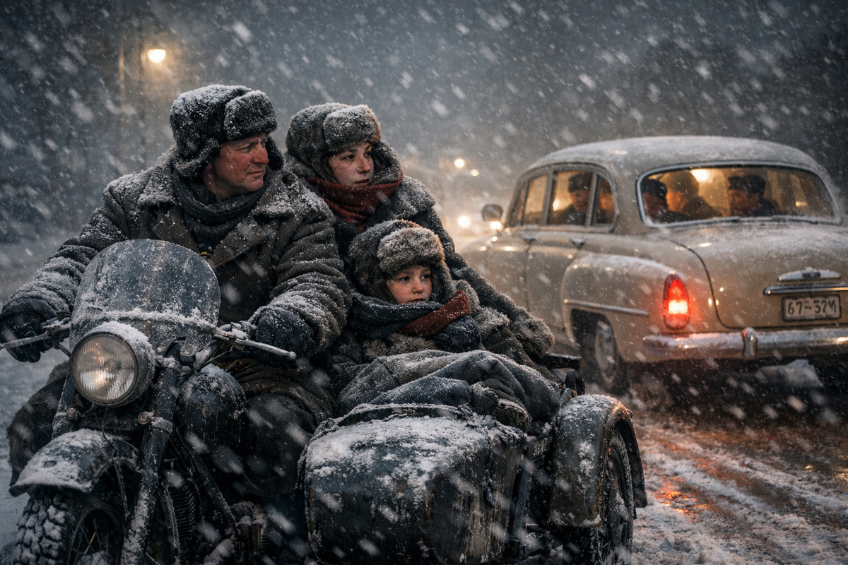 Мотоцикл зимой — суровая реальность