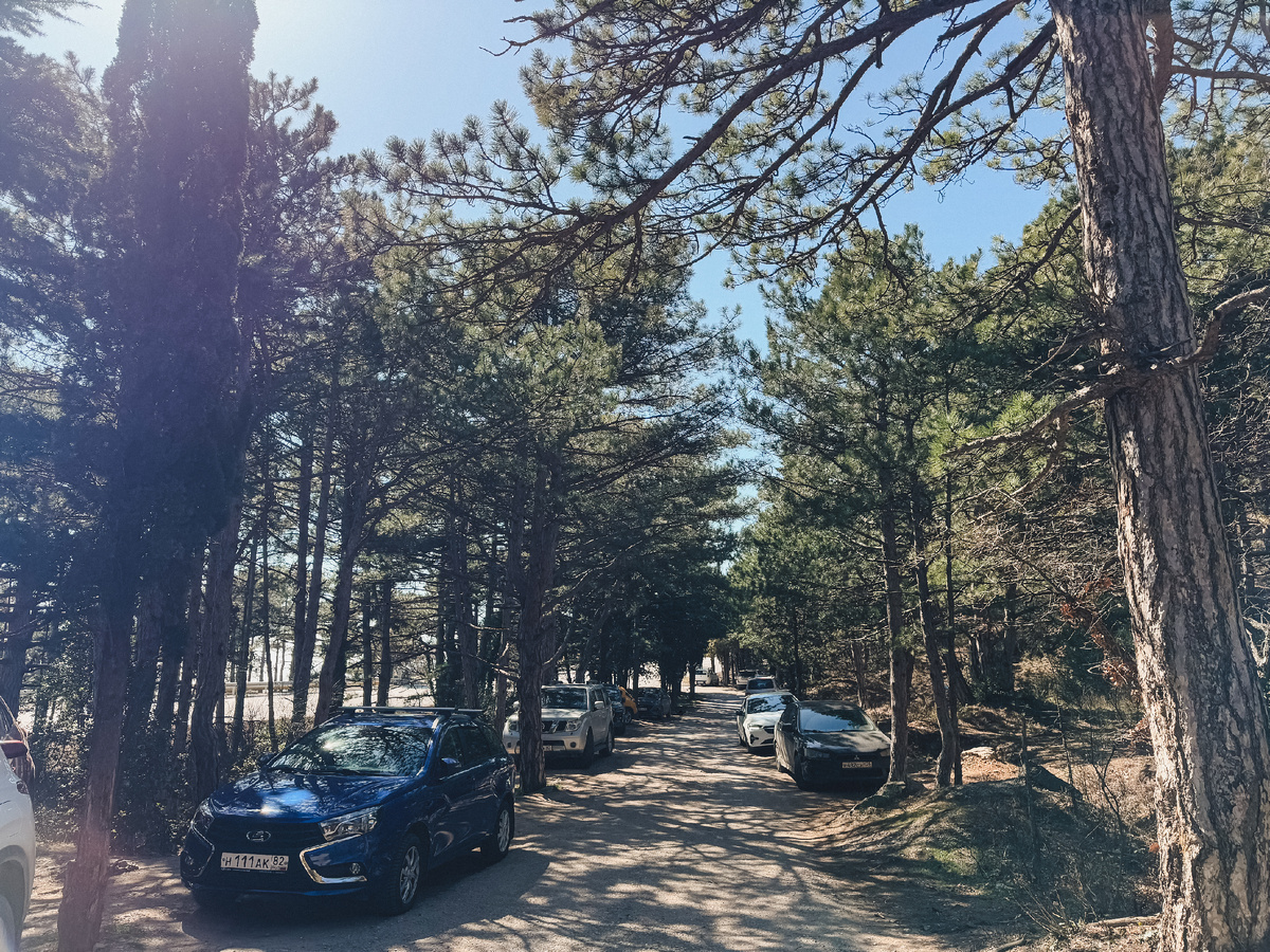 Мест для машин здесь достаточно, но учтите, что в выходной день здесь можно не встать, так как желающих прогуляться по тропе очень много. 