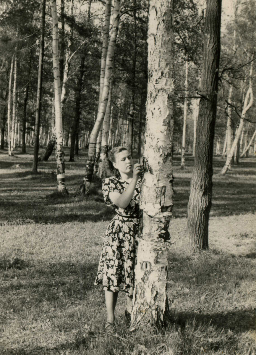 "Жена в березовой роще", 1954 год. Фото: В.Скворцов.