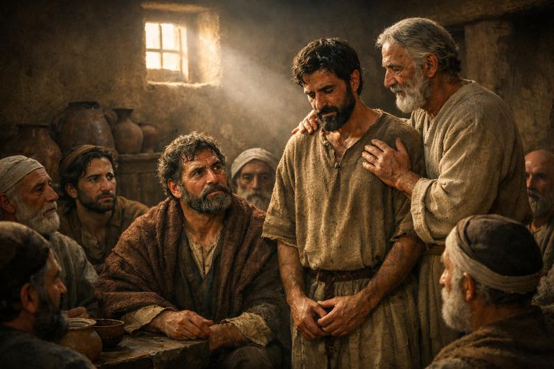 Савл в Иерусалиме. Деяния 9:26-30