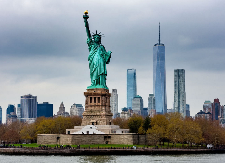 what does acid rain have to do with he statue?