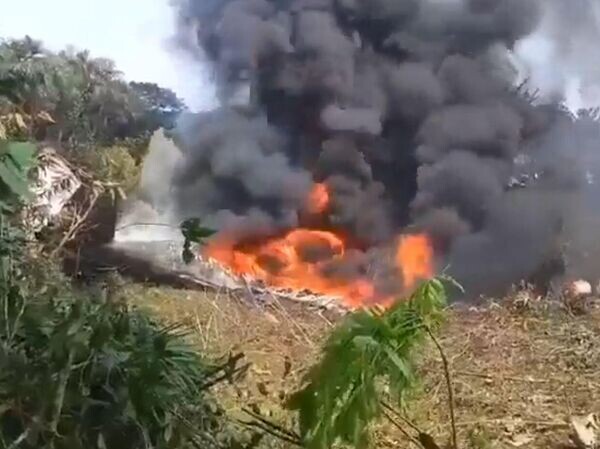 Колумбийский военный самолет Hercules C-130 разбился при взлете