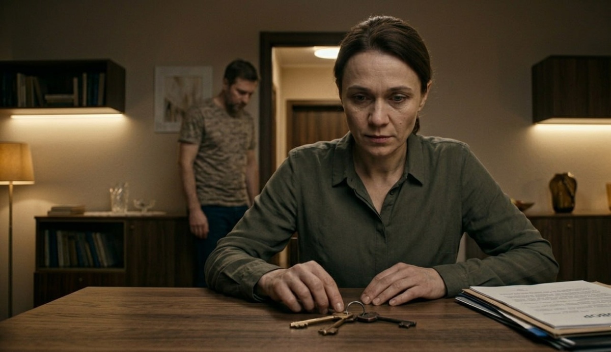 Она поняла всё, когда увидела чужой ключ на столе.