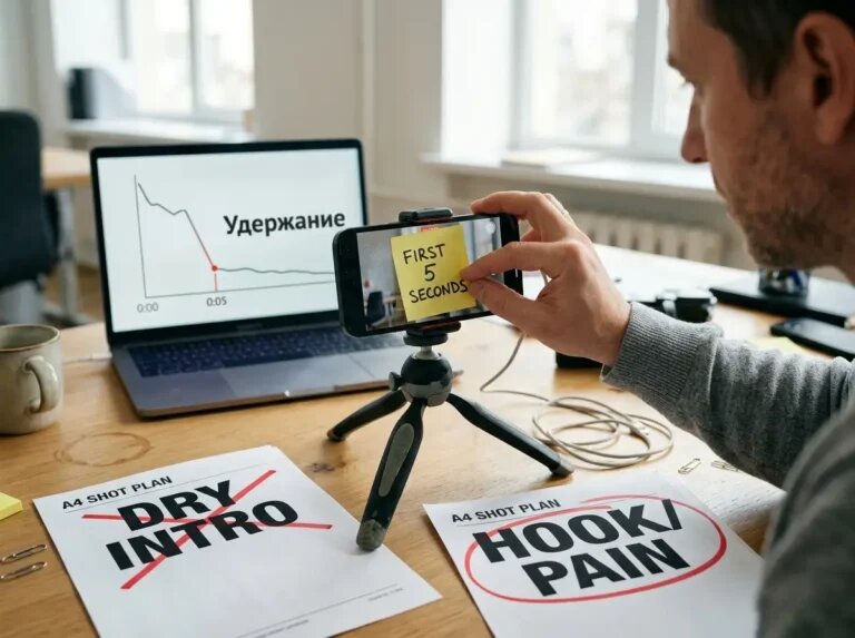    Первые секунды кадра — место обрыва удержания и точка для сильного крючка. "Kontenium"