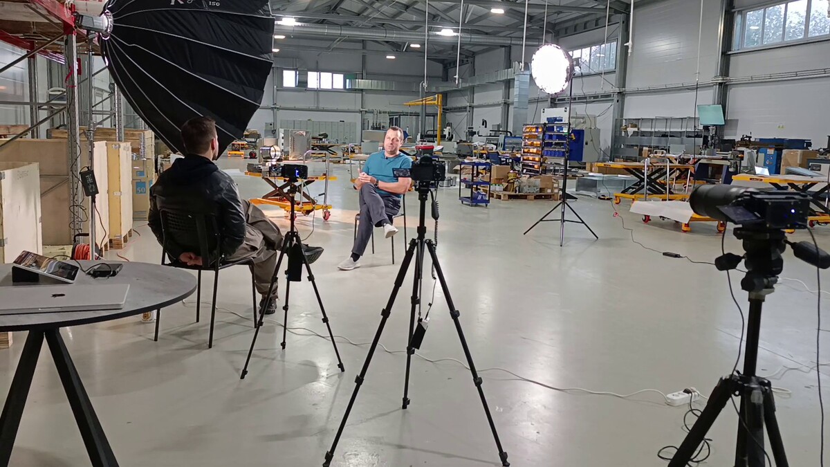 На съемках производства