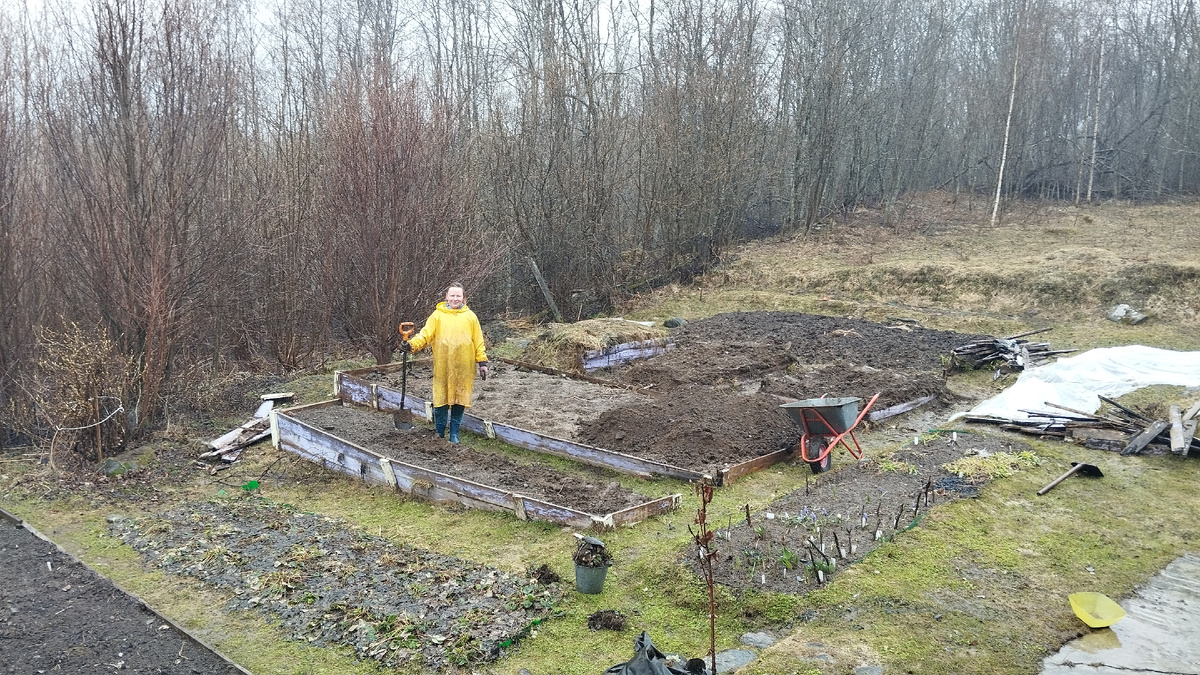 Что мне снег, что мне дождик проливной, когда пора делать новые цветники!
