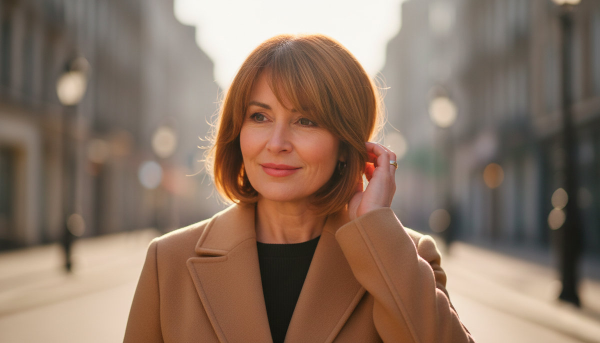 Удлиненный боб с мягкой градуировкой: пряди ниже подбородка сужают лицо без всяких диет