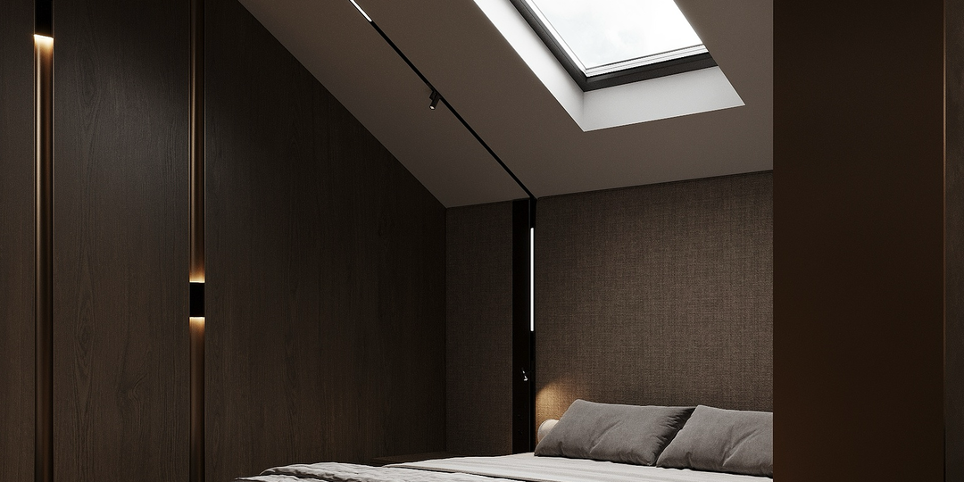 Уютный и функциональный мастер-блок в доме