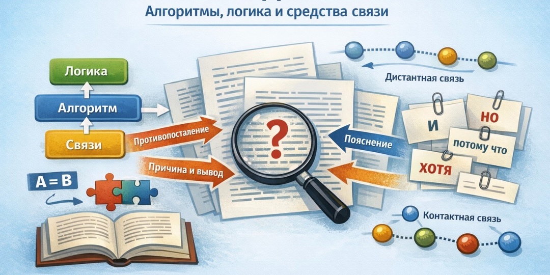 ЕГЭ русский язык задание 1: алгоритмы, логика и средства связи