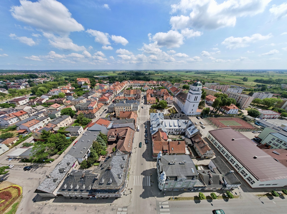 Город Dzialdowo в Польше.