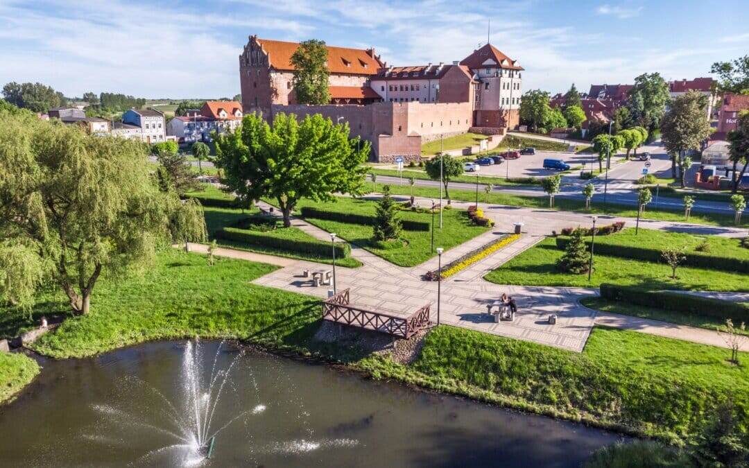 Тевтонскаая крепость в Dzialdowo (Польша).