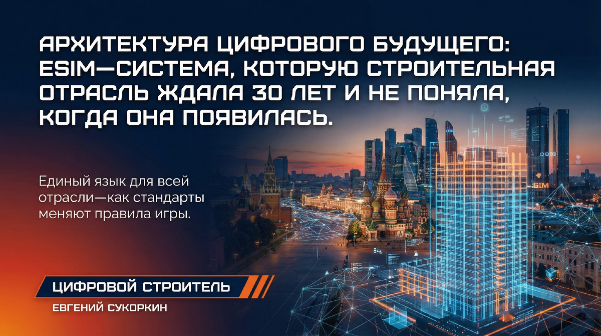 Большинство компаний думают, что ЕСИМ — это очередной ГОСТ. На самом деле это операционная система всей строительной отрасли России. Те, кто не установил её вовремя, — работают без обновлений на рынке, который уже изменился.