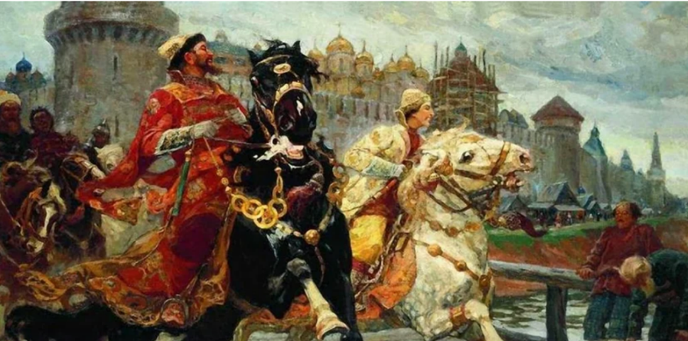 Опричное войско Ивана Грозного врывается в Новгород в 1572г.