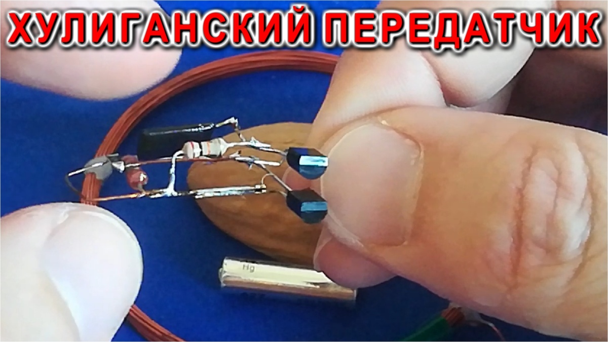 РАДИОПЕРЕДАТЧИК ИЗ ГРЕЦКОГО ОРЕХА