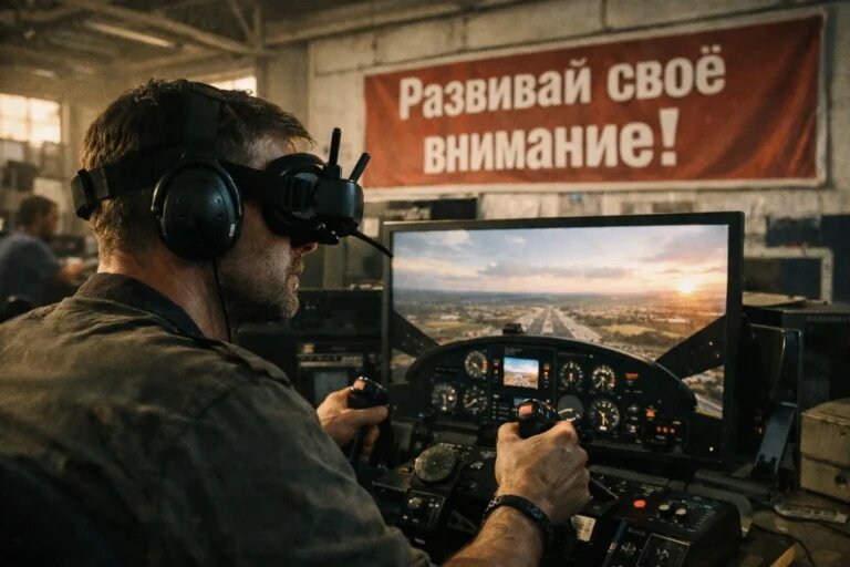    Как полёты формируют навык устойчивого внимания "Обученик"