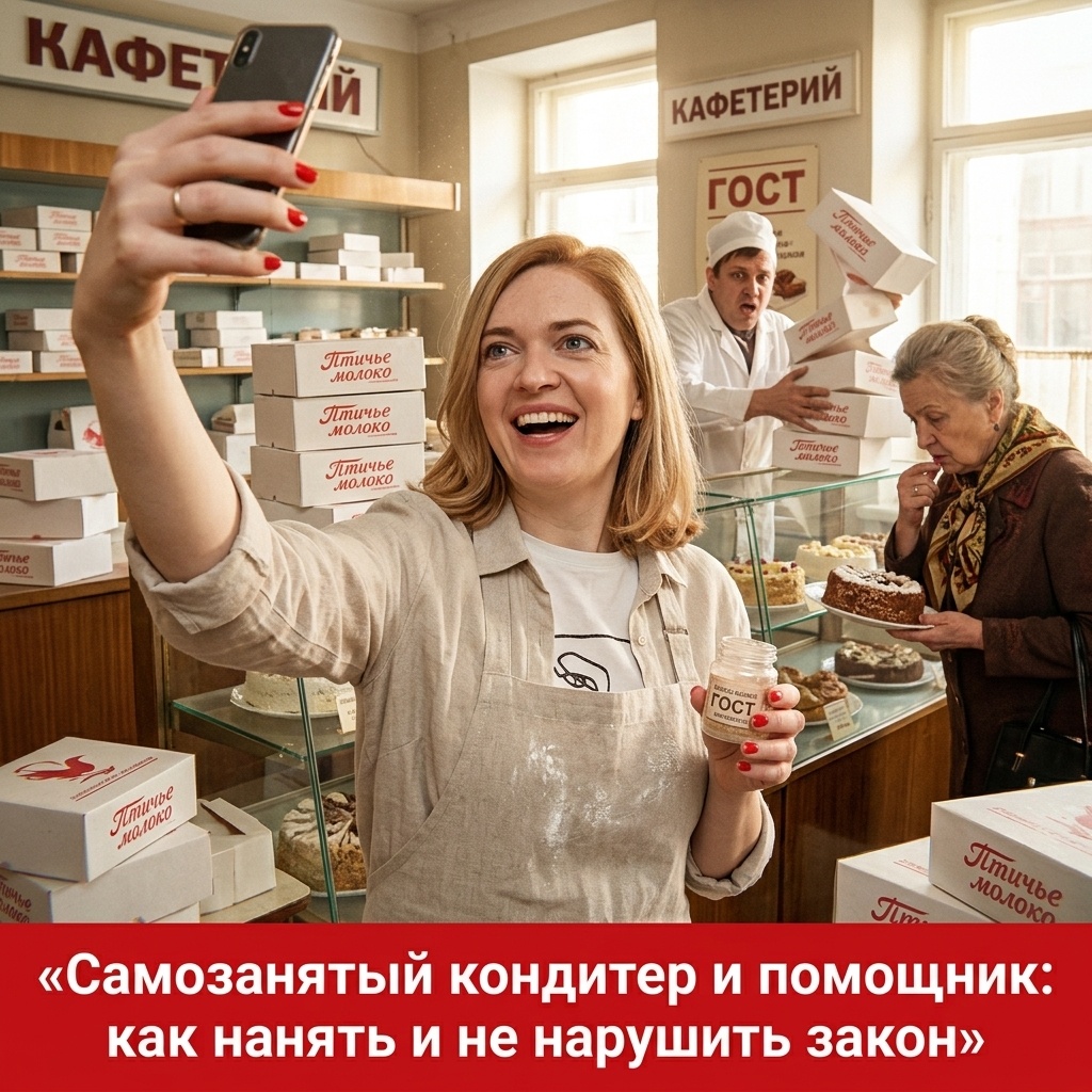    Правила найма помощника для самозанятого кондитера без нарушения закона admin