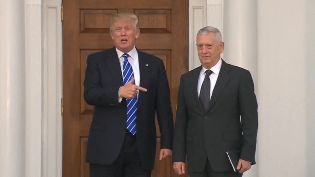    Дональд Трамп и Джеймс Мэттис ХОСТИНГ