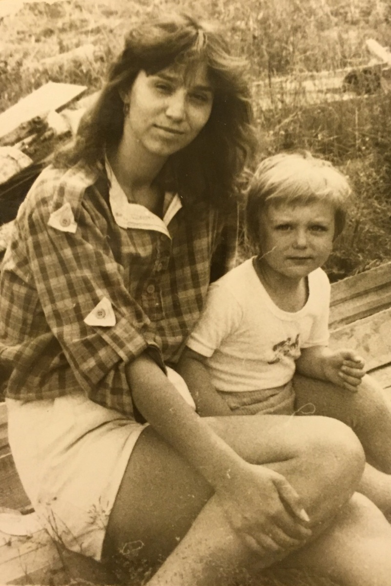 С Димкой. 1992 год