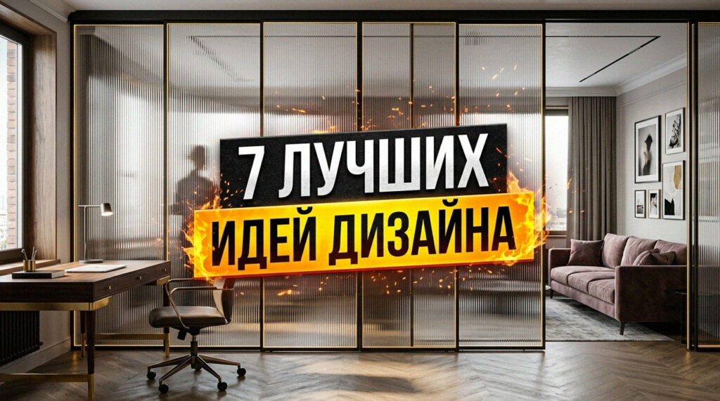    7 вариантов применения стеклянных и раздвижных перегородок для зонирования GarderobSystem