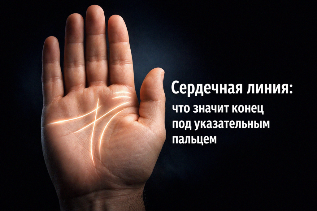    Смысл сердечной линии и её конец под указательным пальцем admin