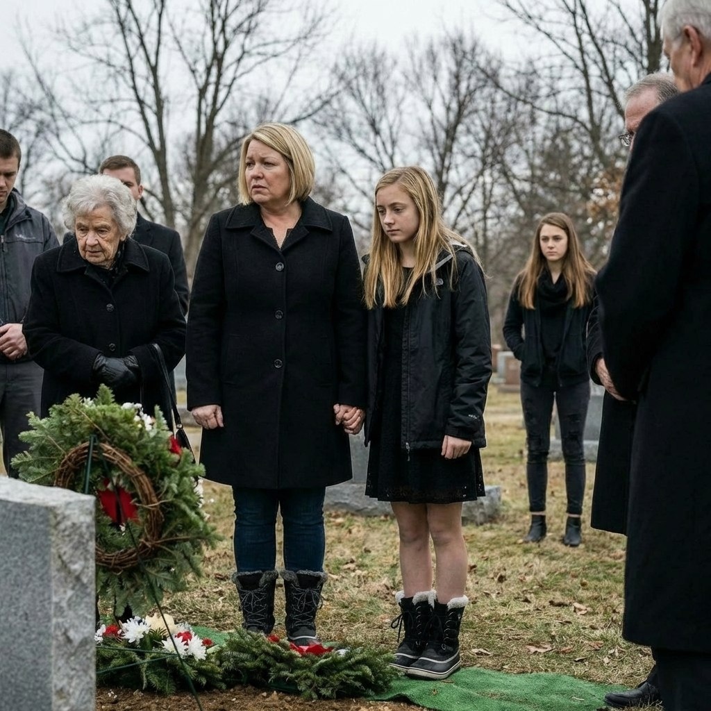 На кладбище холодно