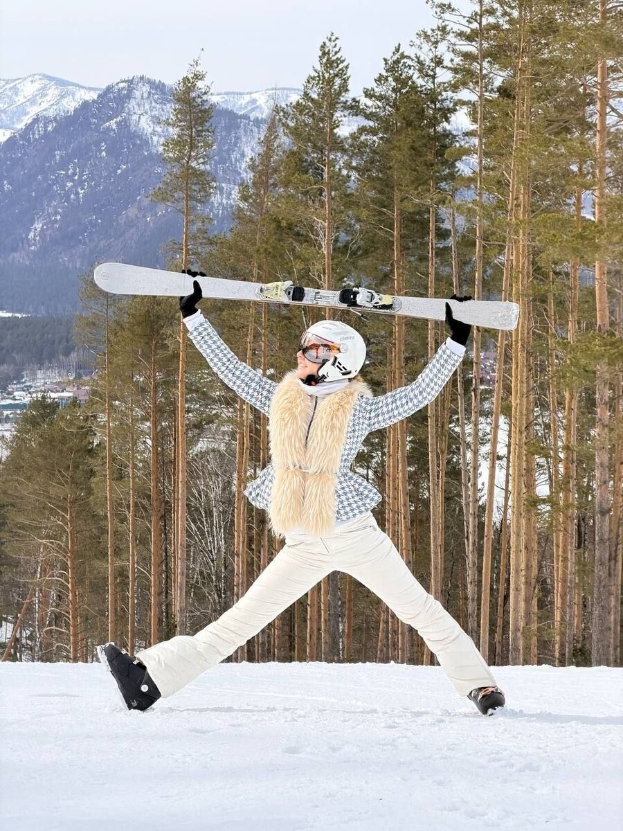    Татьяна Навка в Республике Алтай. Источник: t.me/navkatatiana