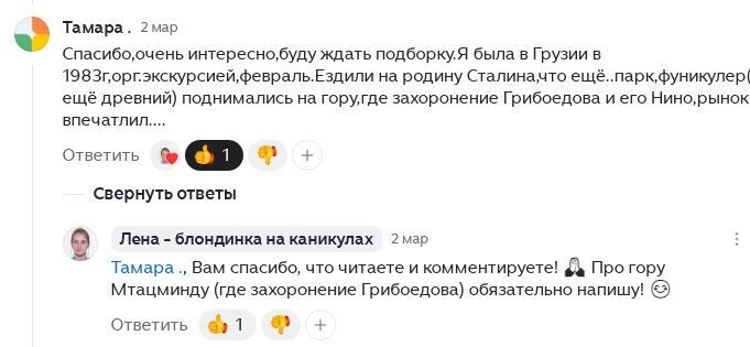 Скриншот комментария