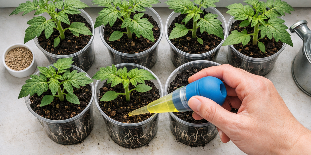 Чтобы рассада помидоров была крепкой, коренастой и не вытягивалась, ей нужна эта подкормка!