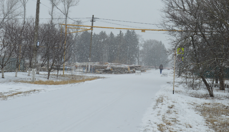 Фото автора. Февраль 2023. Станица. Зима, крестьянин отдыхает.