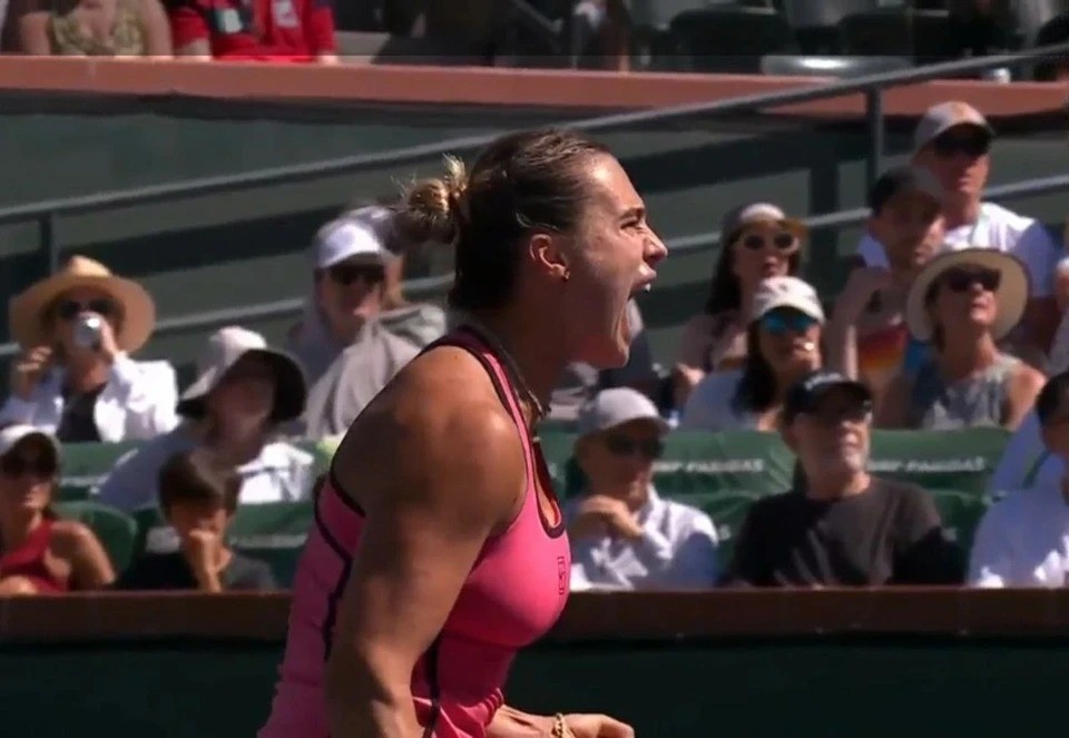    Соболенко продолжает защиту титула в Майами. Фото: кадр видео