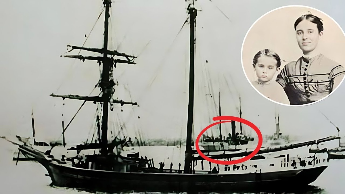 Судно, жена и дочь капитана. Фото взято с канала: https://www.youtube.com/@UnsolvedTVChannel