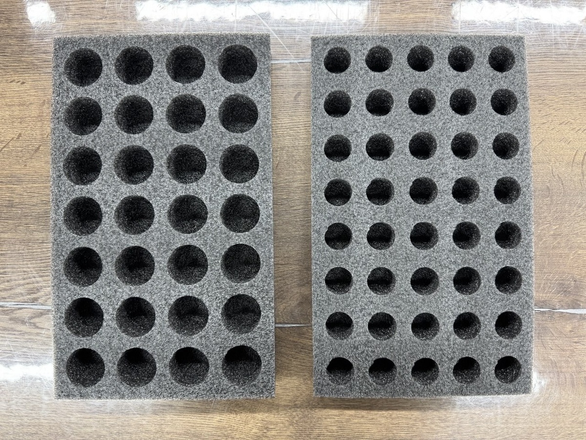 ложемент из НПЭ для медицинских пробирок