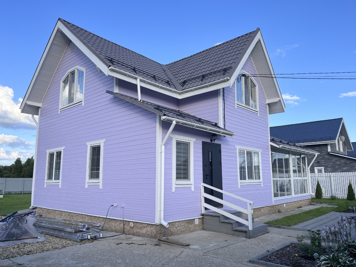 Дом после покраски