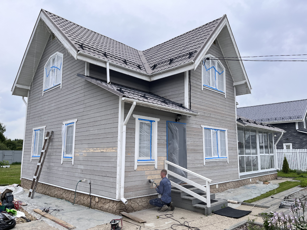 Дом до обработки УШМ