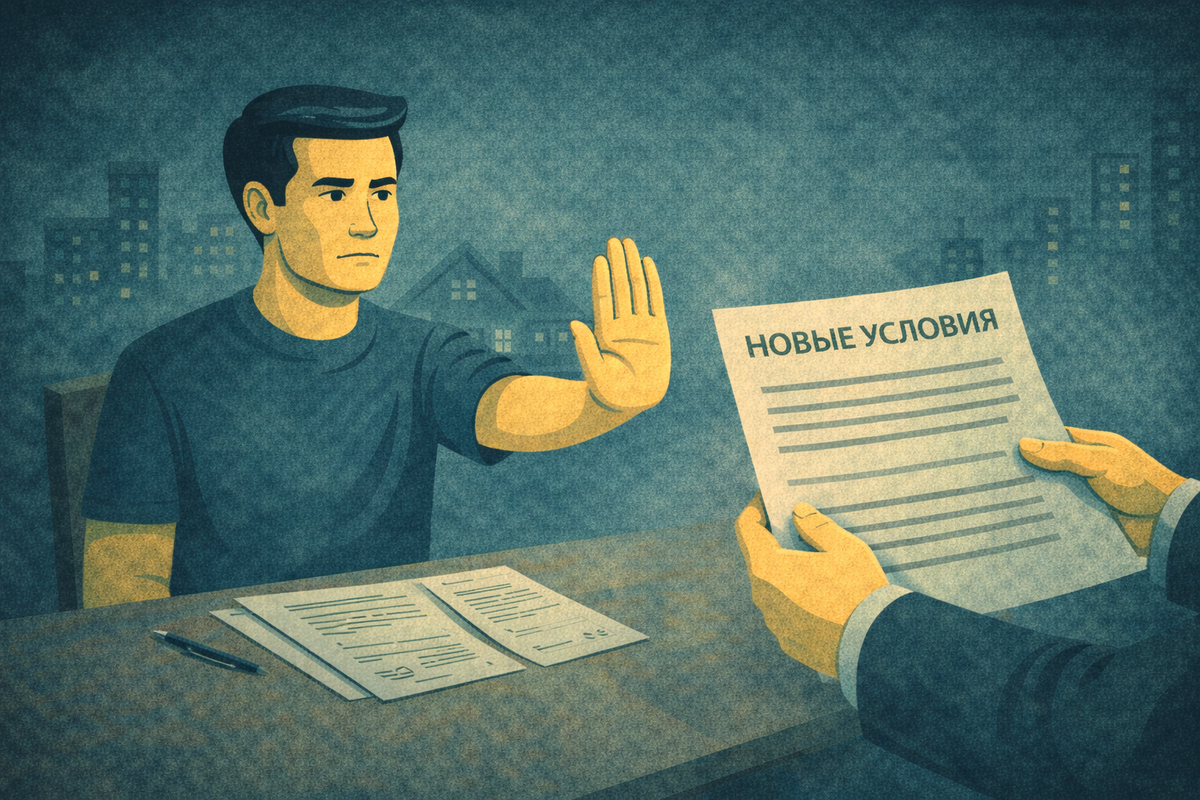 Первая реакция - мы не соглашаемся на шантаж.