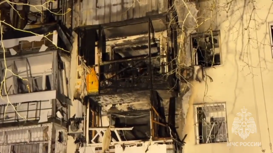    Дом, где произошел взрыв в Севастополе. Источник: МЧС России по Севастополю