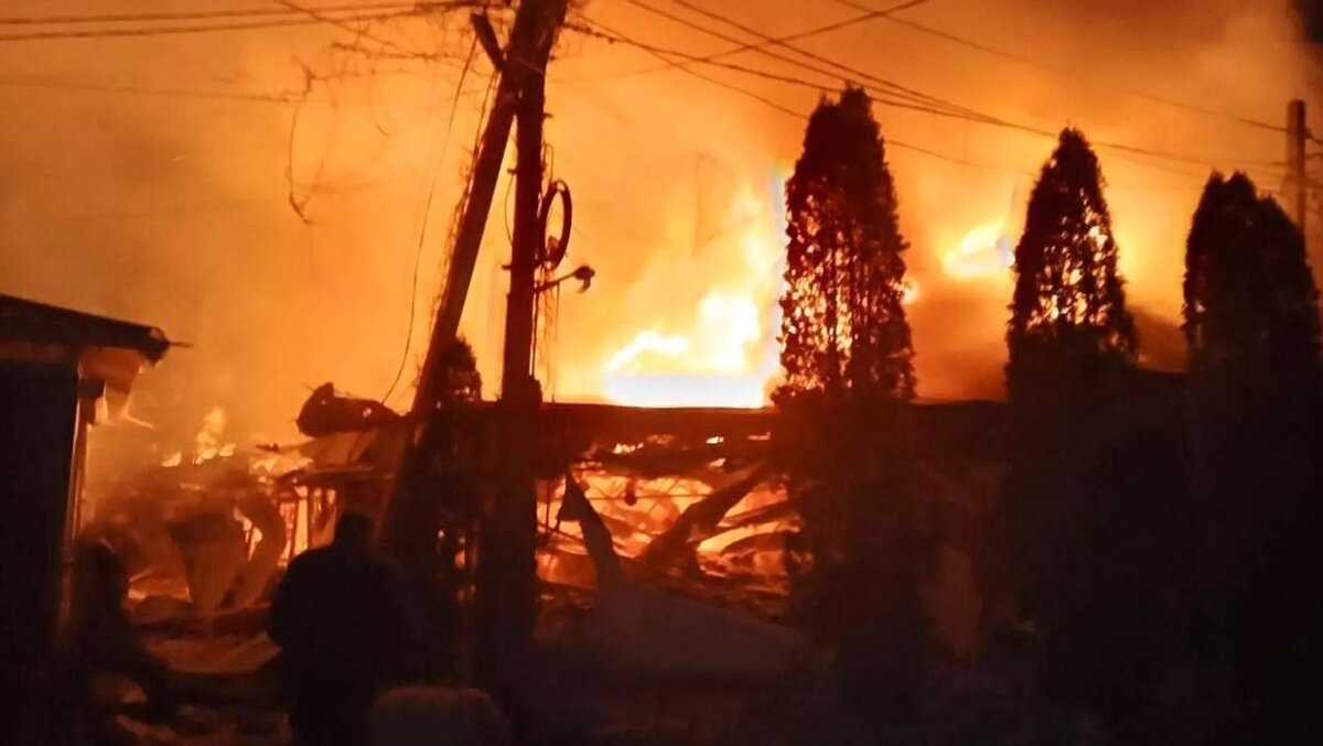 Последствия атаки БПЛА ВСУ на кафе в поселке Хорлы Херсонской области, архивное фото © Пресс-служба губернатора Херсонской области