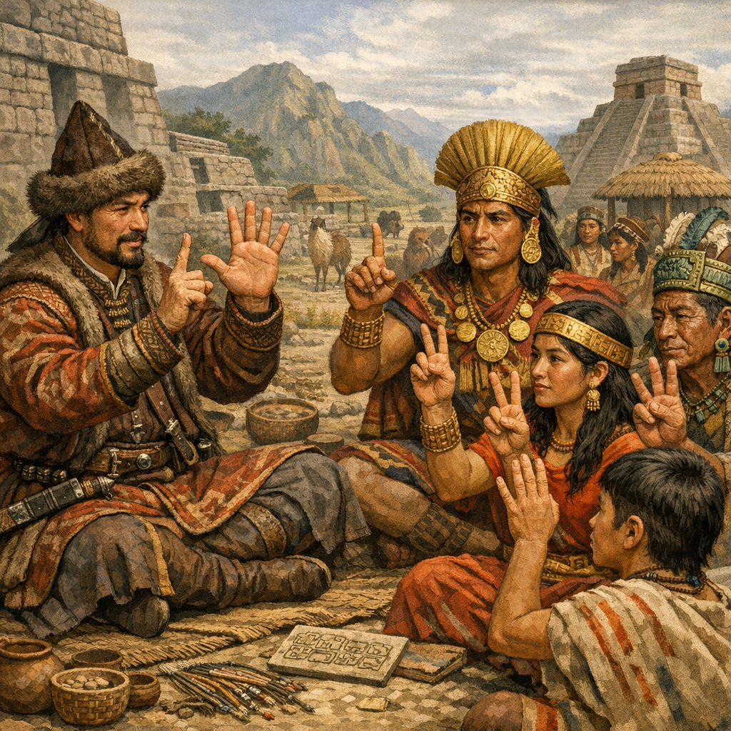 Татары и инки считали одинаково: бер, ике, биш