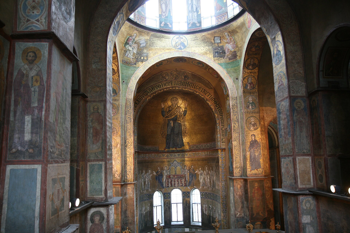 Собор св. Софии в Киеве. Интерьеры XI в.