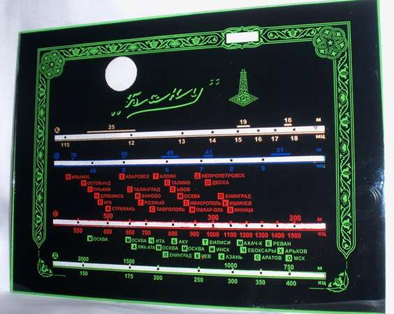 Шкала приемника Баку 1947 год Фото: rw6ase.narod.ru