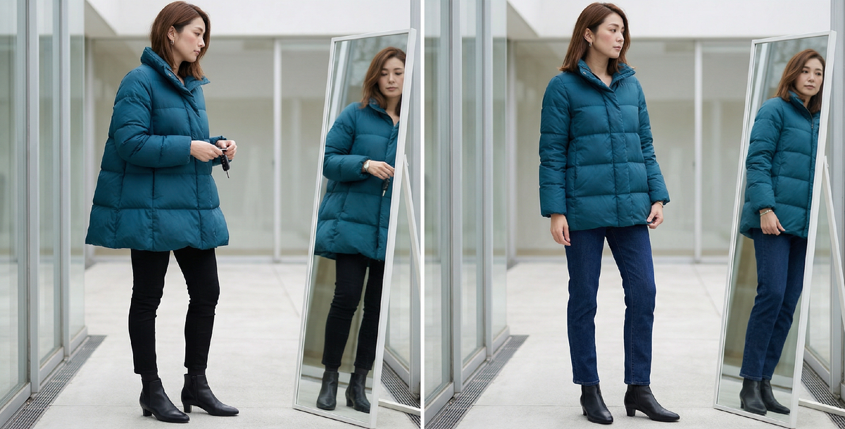 Низкая линия края и избыточный объем: почему куртка прижимает к земле